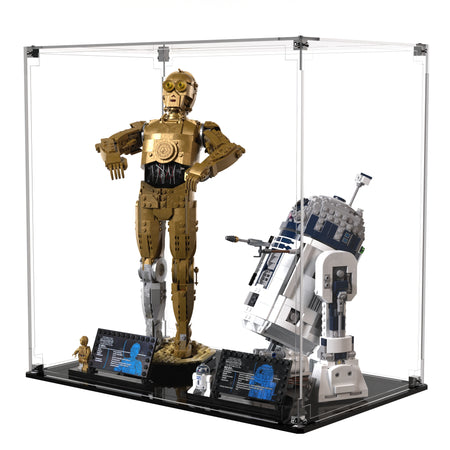 Display Case For LEGO® Star Wars™ C-3PO™ 75398 R2-D2™ 75379 - Brick In It