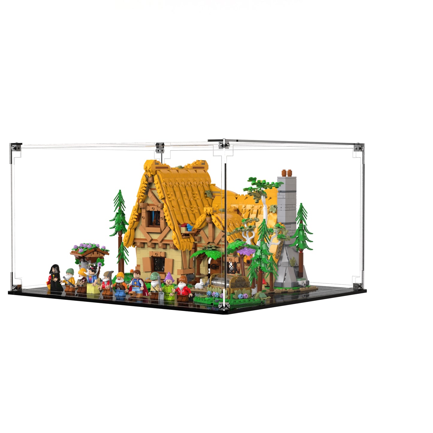 Display Case For LEGO Snow White And The Seven Dwarfs Cottage 43242