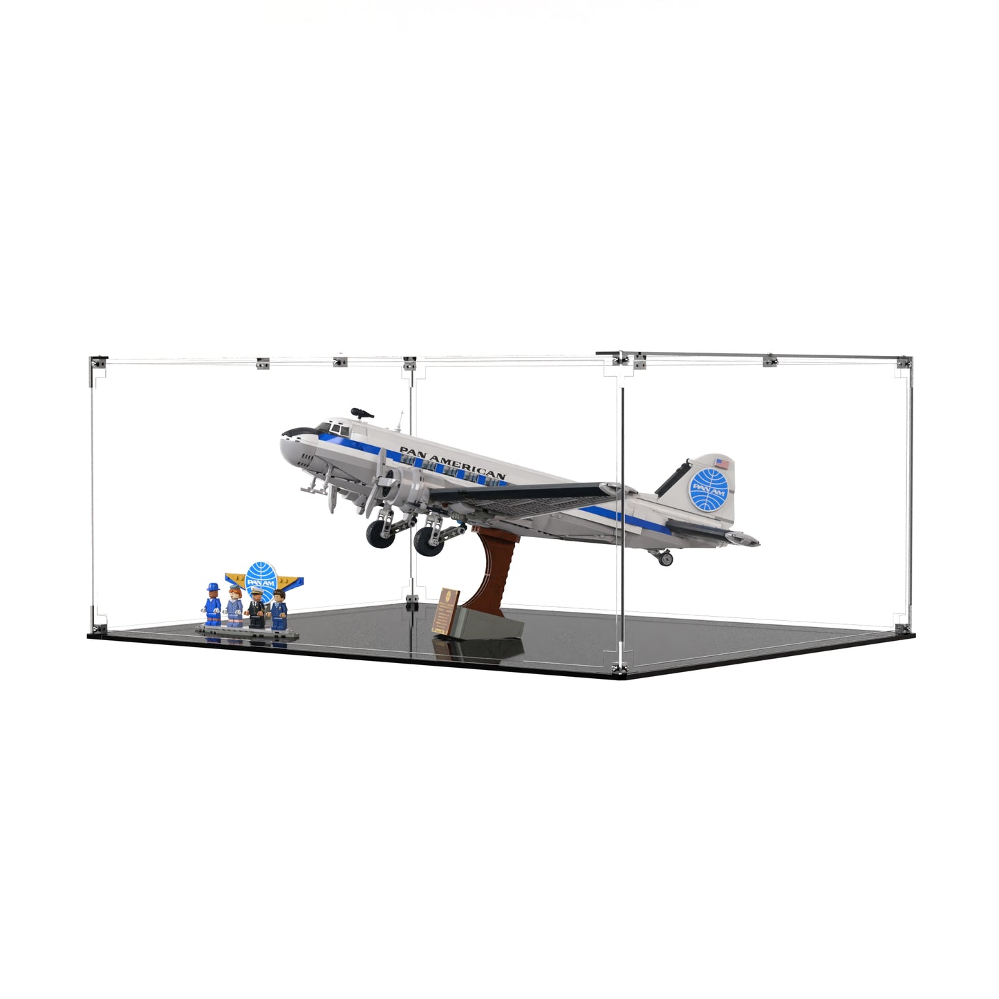 Display Case For LEGO Douglas DC-3 PAN AM Airliner 11378