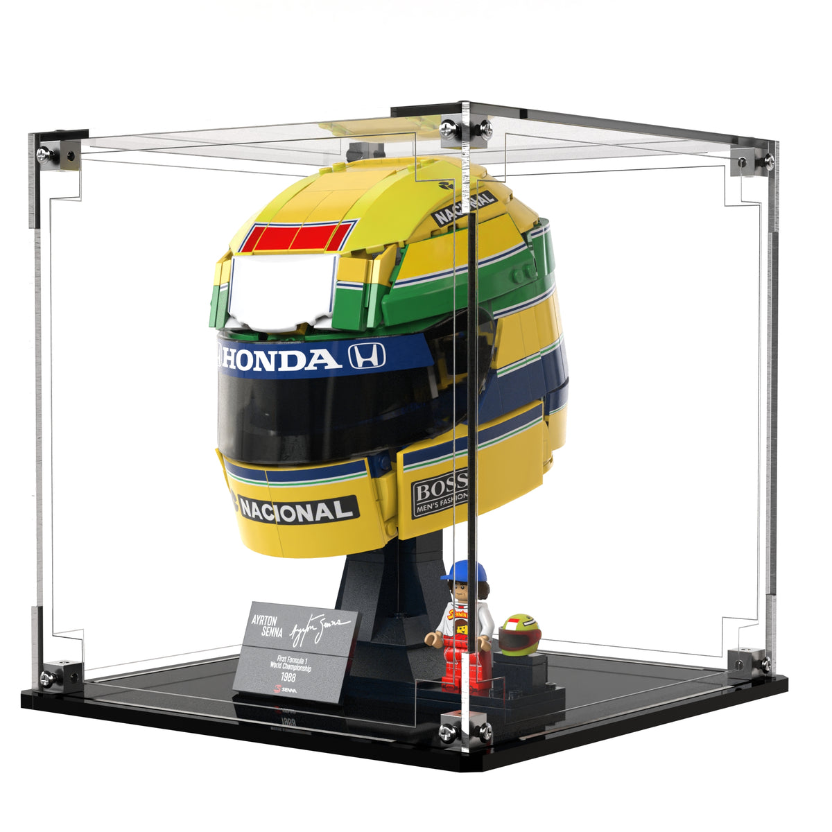 Display Case For LEGO Ayrton Senna Helmet 43024