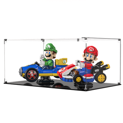 Display Case For LEGO Mario & Standard Kart & Luigi & Mach 8 72050 72037