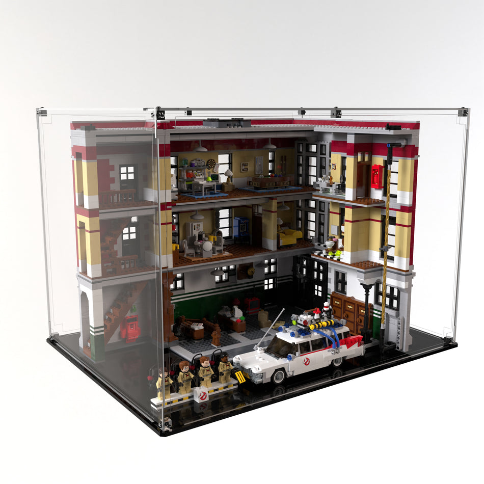 Display Case For LEGO® Ghostbusters™ Firehouse 75827 and ECTO-1 21108
