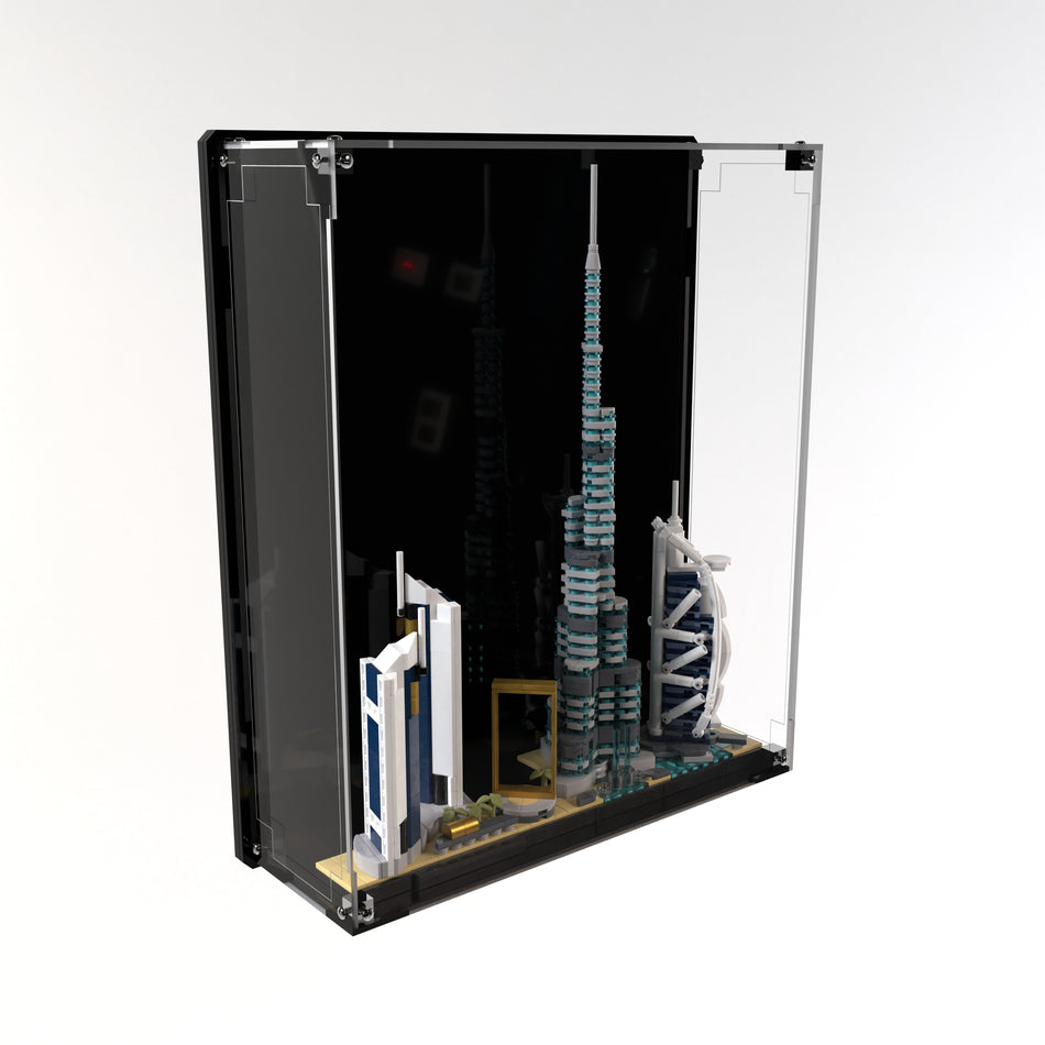 Wall Mounted Display Case For LEGO® Architecture Dubai 21052