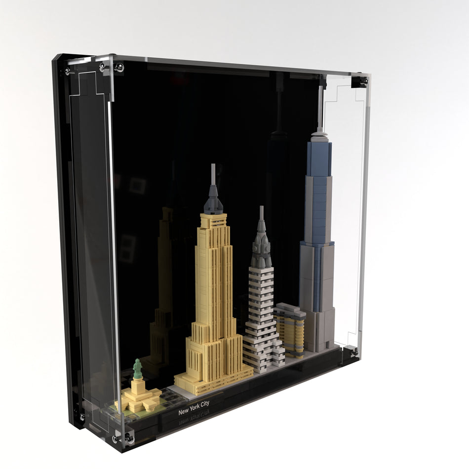 Wall Mounted Display Case For LEGO® Architecture New York City 21028