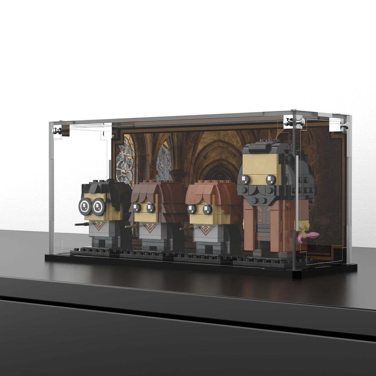 Display Case For LEGO® BrickHeadz Harry, Hermione, Ron & Hagrid™ 40495