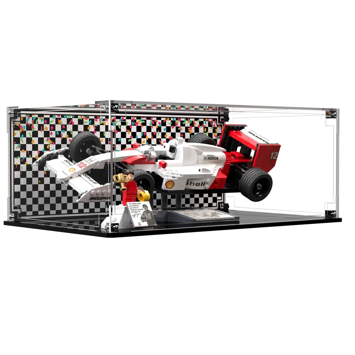 Display Case For LEGO® Icons McLaren MP4/4 & Ayrton Senna 10330