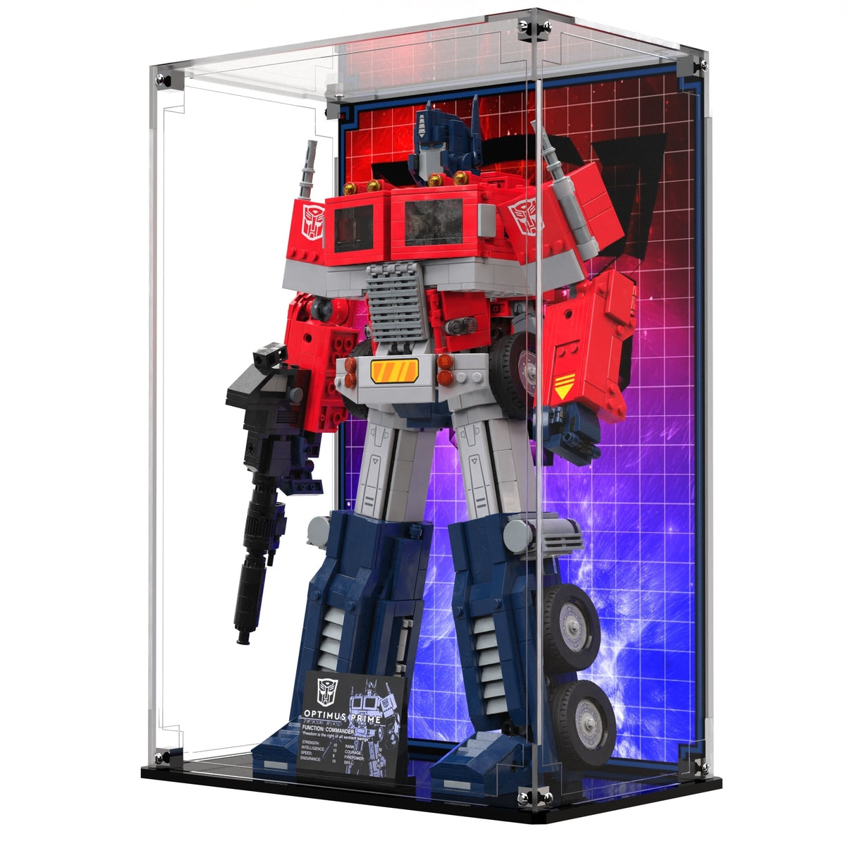 Display Case For LEGO® Icons Optimus Prime 10302