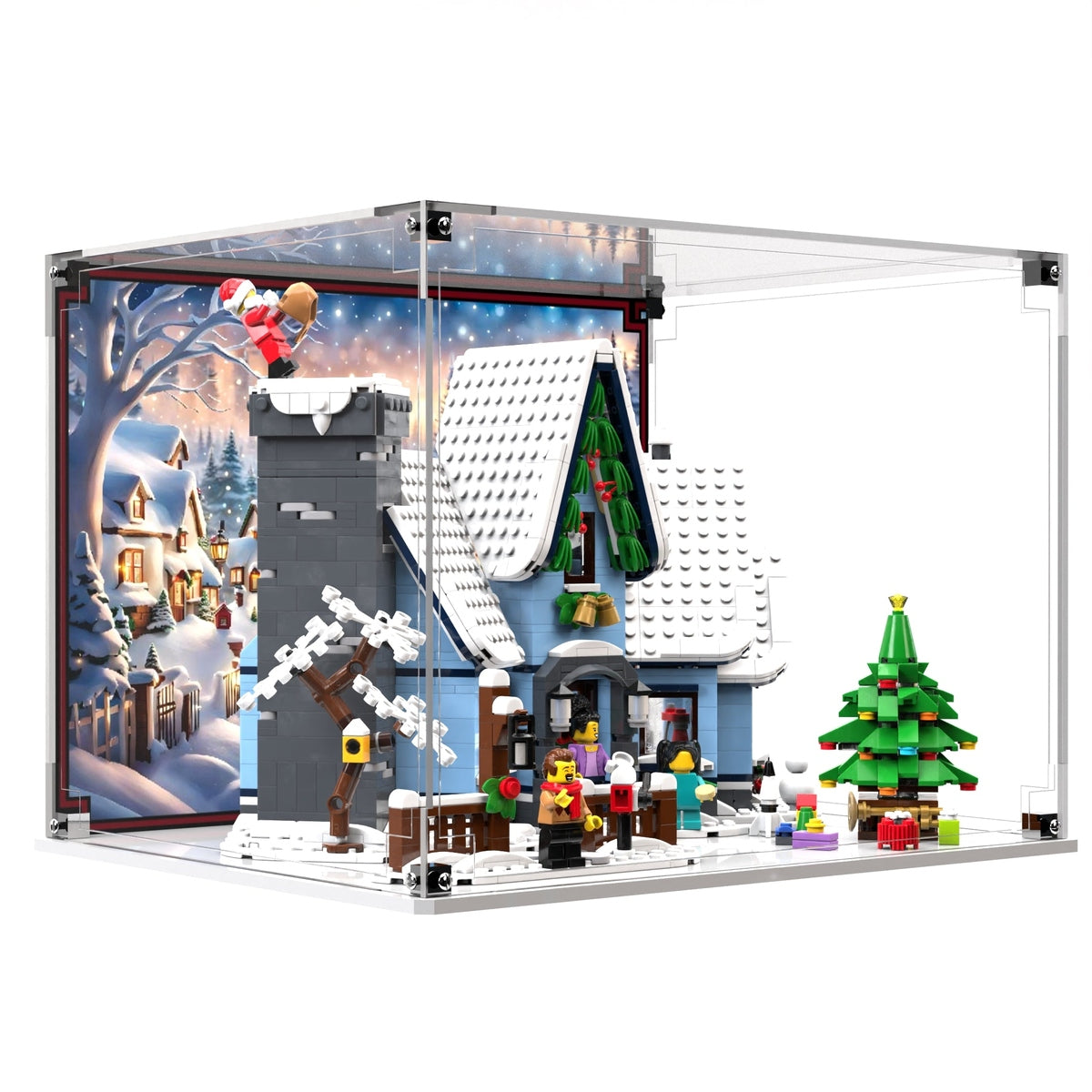 Display Case For LEGO® Icons Santa’s Visit 10293