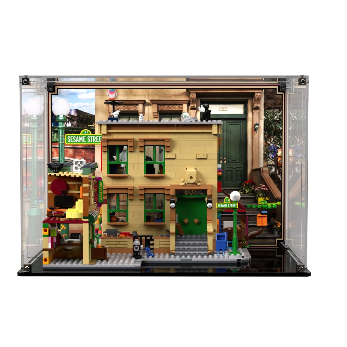 Display Case For LEGO Ideas 123 Sesame Street 21324