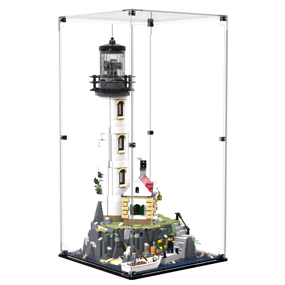 Display Case For LEGO® Ideas Motorised Lighthouse 21335