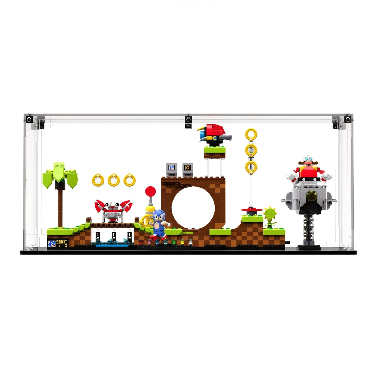 Display Case For LEGO® Ideas Sonic the Hedgehog™ – Green Hill Zone 21331