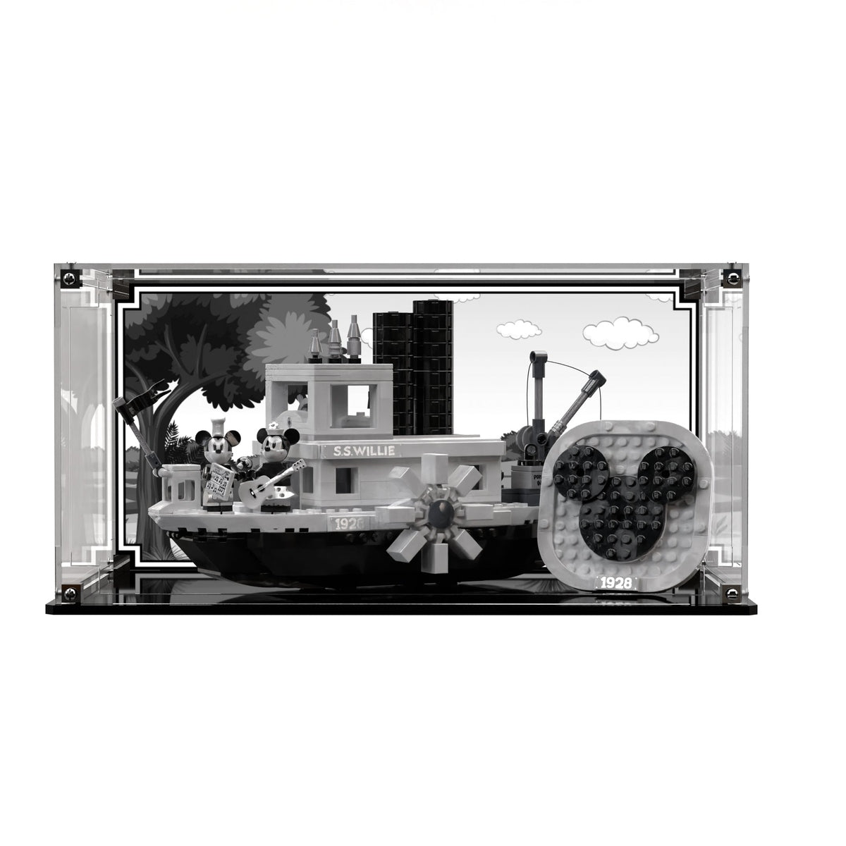 Display Case For LEGO Ideas Steamboat Willie 21317