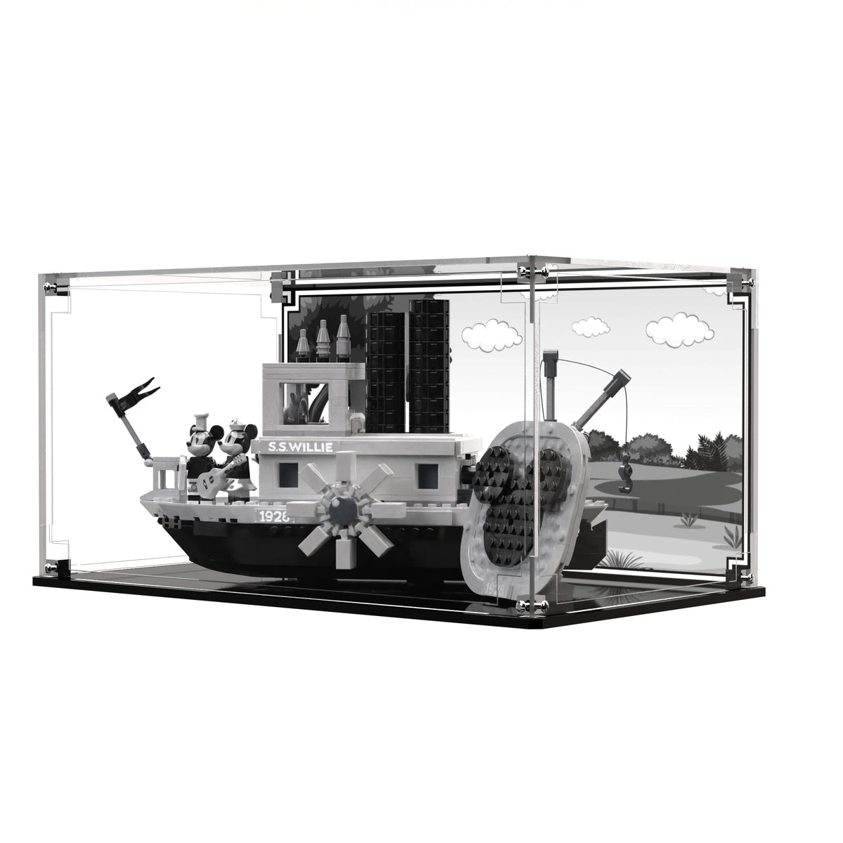 Display Case For LEGO Ideas Steamboat Willie 21317