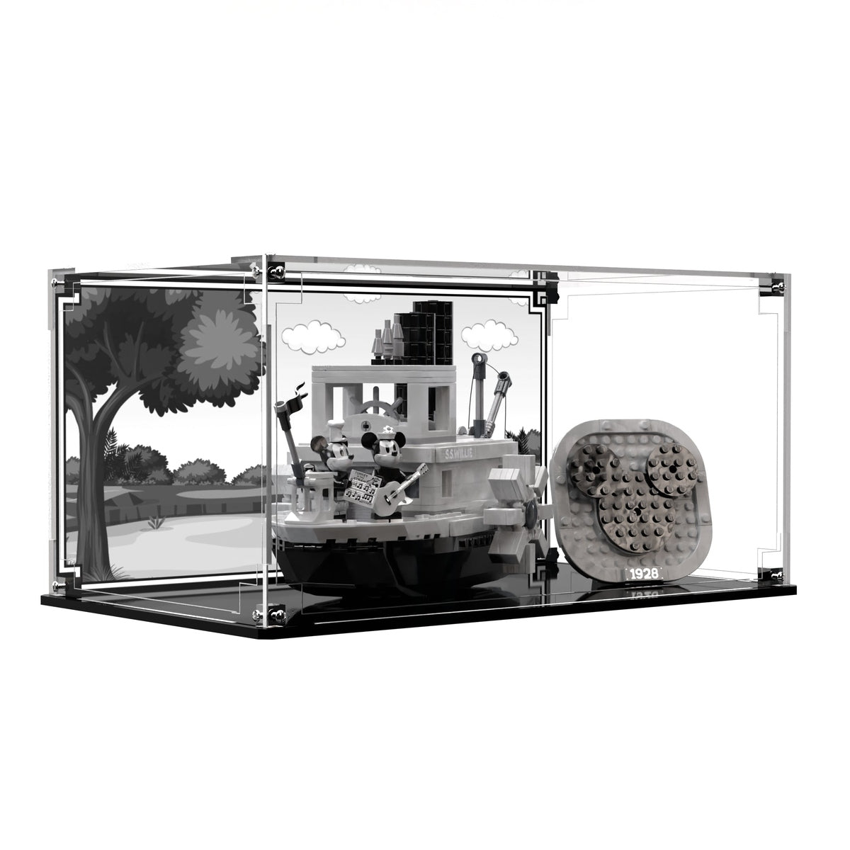 Display Case For LEGO Ideas Steamboat Willie 21317