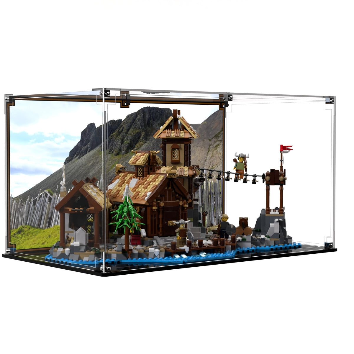 Display Case For LEGO® Ideas Viking Village 21343