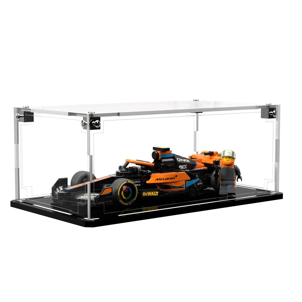 Display Case For LEGO® Speed Champions 2023 McLaren Formula 1 Race Car 76919