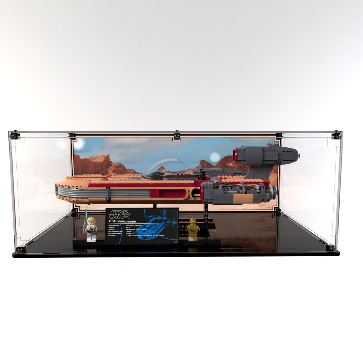 Display Case For LEGO® Star Wars™ Luke Skywalker’s Landspeeder™ 75341