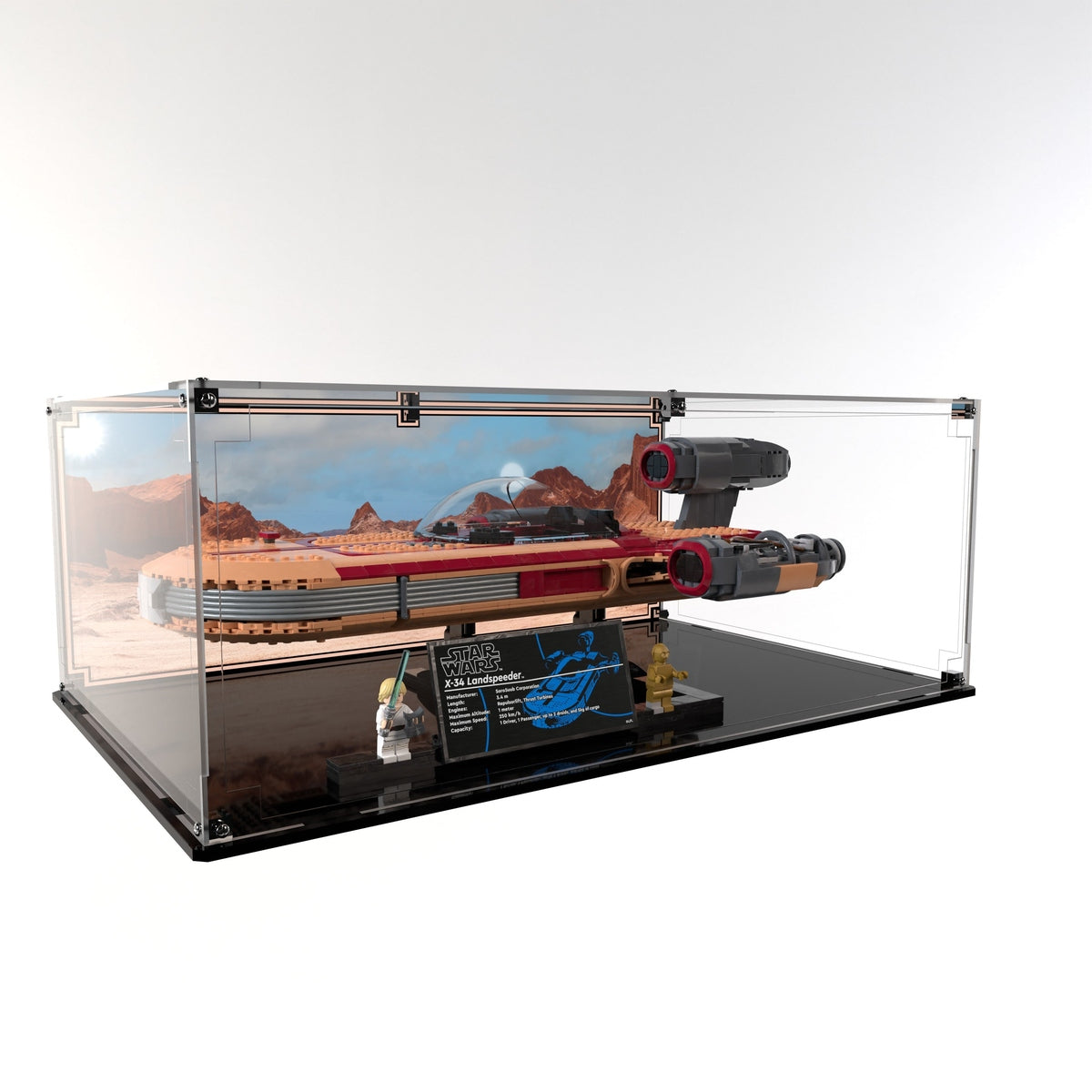 Display Case For LEGO® Star Wars™ Luke Skywalker’s Landspeeder™ 75341