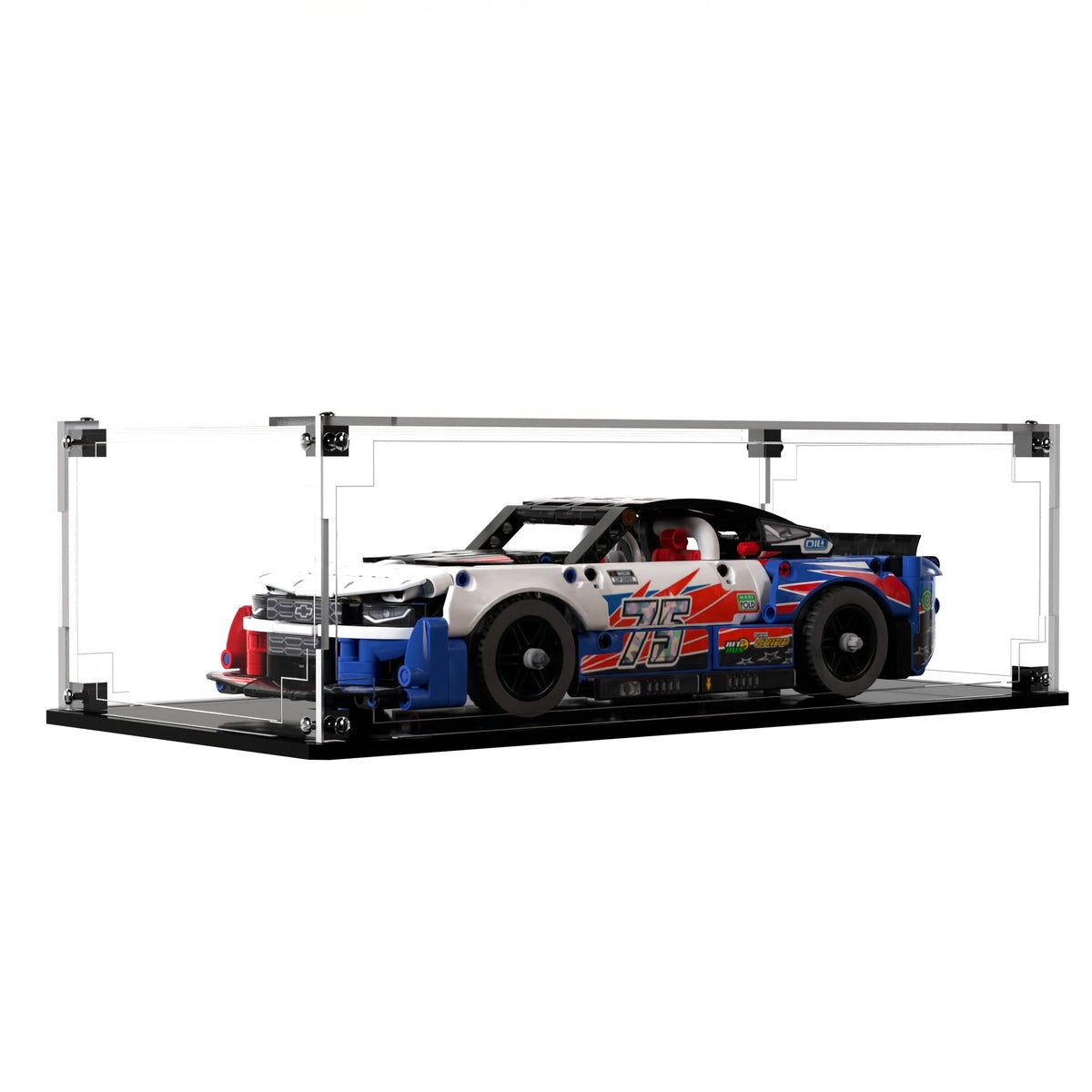 Display Case For LEGO® Technic NASCAR® Next Gen Chevrolet Camaro ZL1 42153