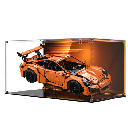 Display Case and Stand For LEGO® Technics Porsche 911 GT3 RS 42056