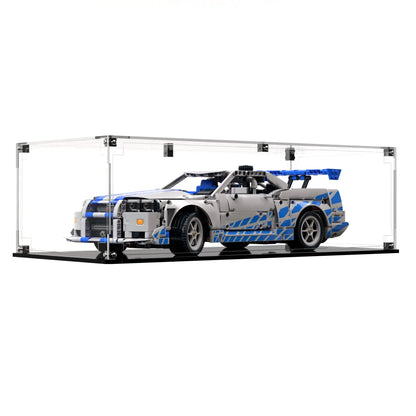 Display Case For LEGO 2 Fast 2 Furious Nissan Skyline Gt-r (r34) Car 42210