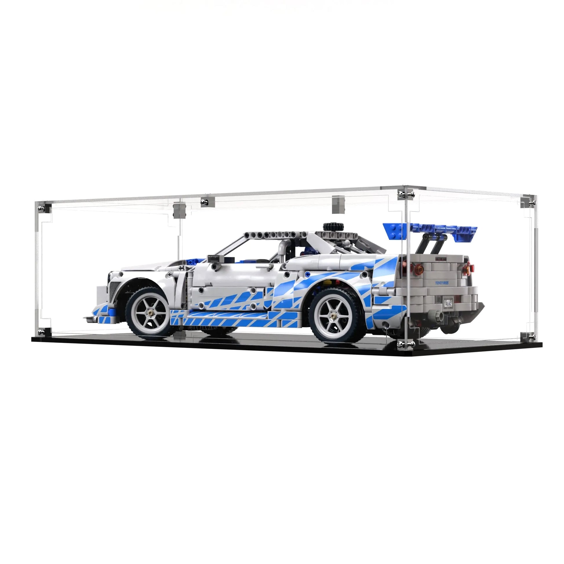 Display Case For LEGO 2 Fast 2 Furious Nissan Skyline Gt-r (r34) Car 42210