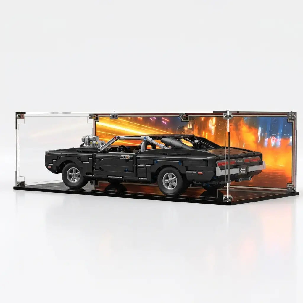 Display Case For LEGO Fast And Furious Dodge Charger R/t Car 42231