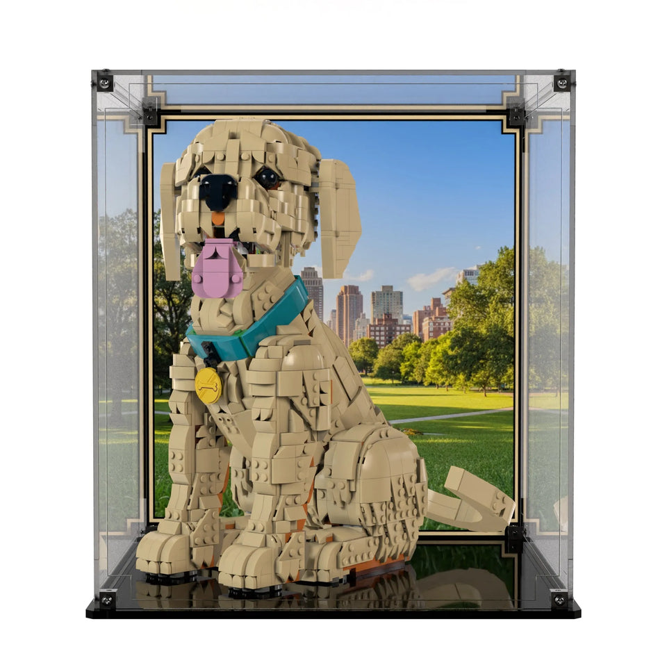 Display Case For LEGO Golden Retriever Puppy 11384