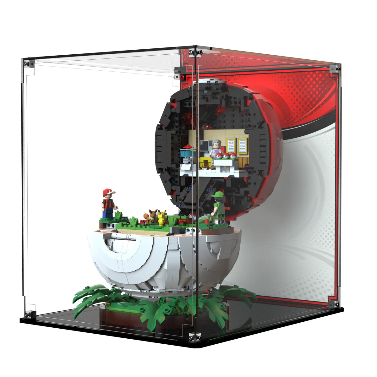 Display Case For LEGO Iconic Trainer Moments Poké Ball 72154