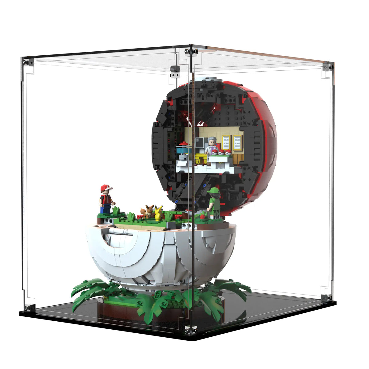 Display Case For LEGO Iconic Trainer Moments Poké Ball 72154