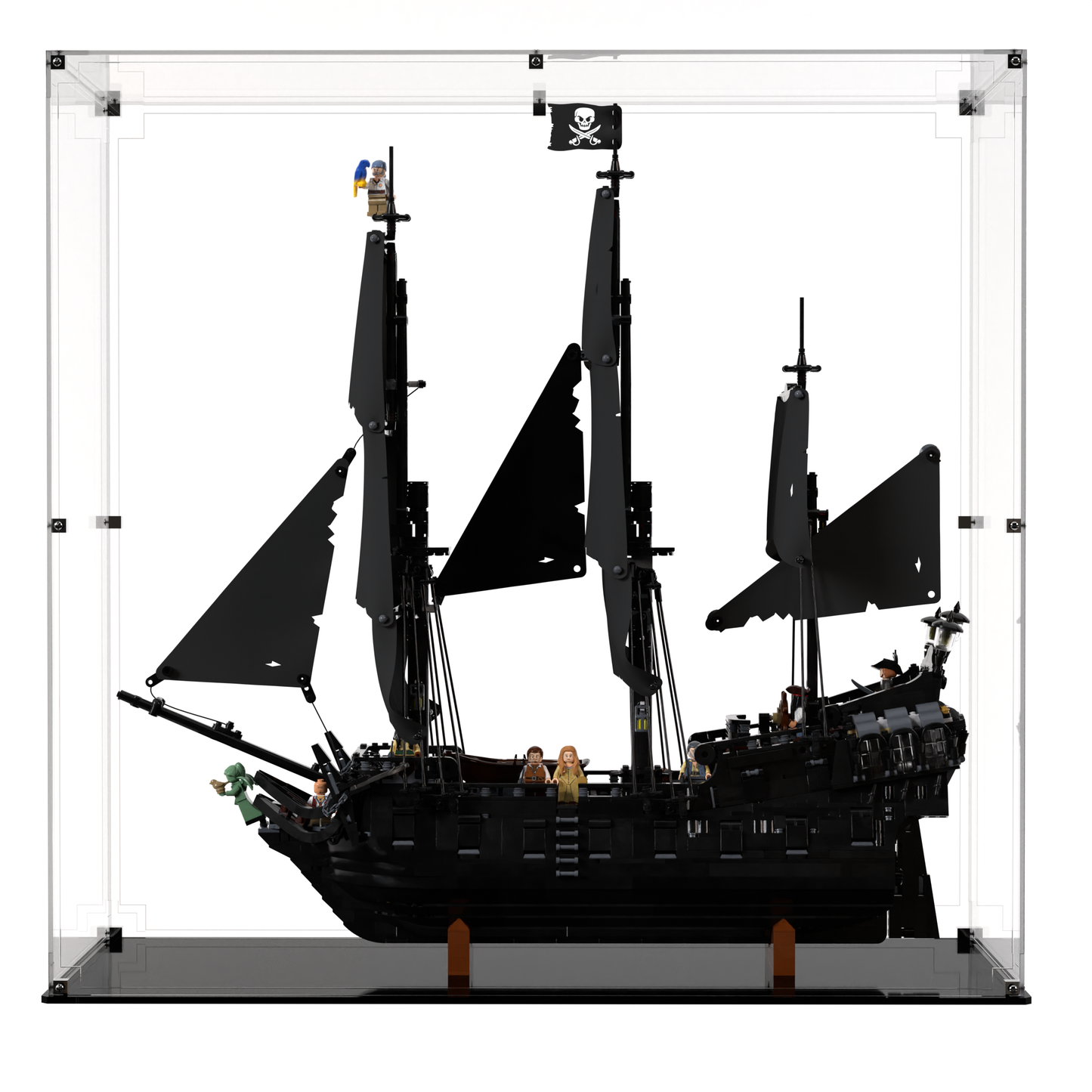Display Case For LEGO Icons Captain Jack Sparrow's Pirate Ship 10365