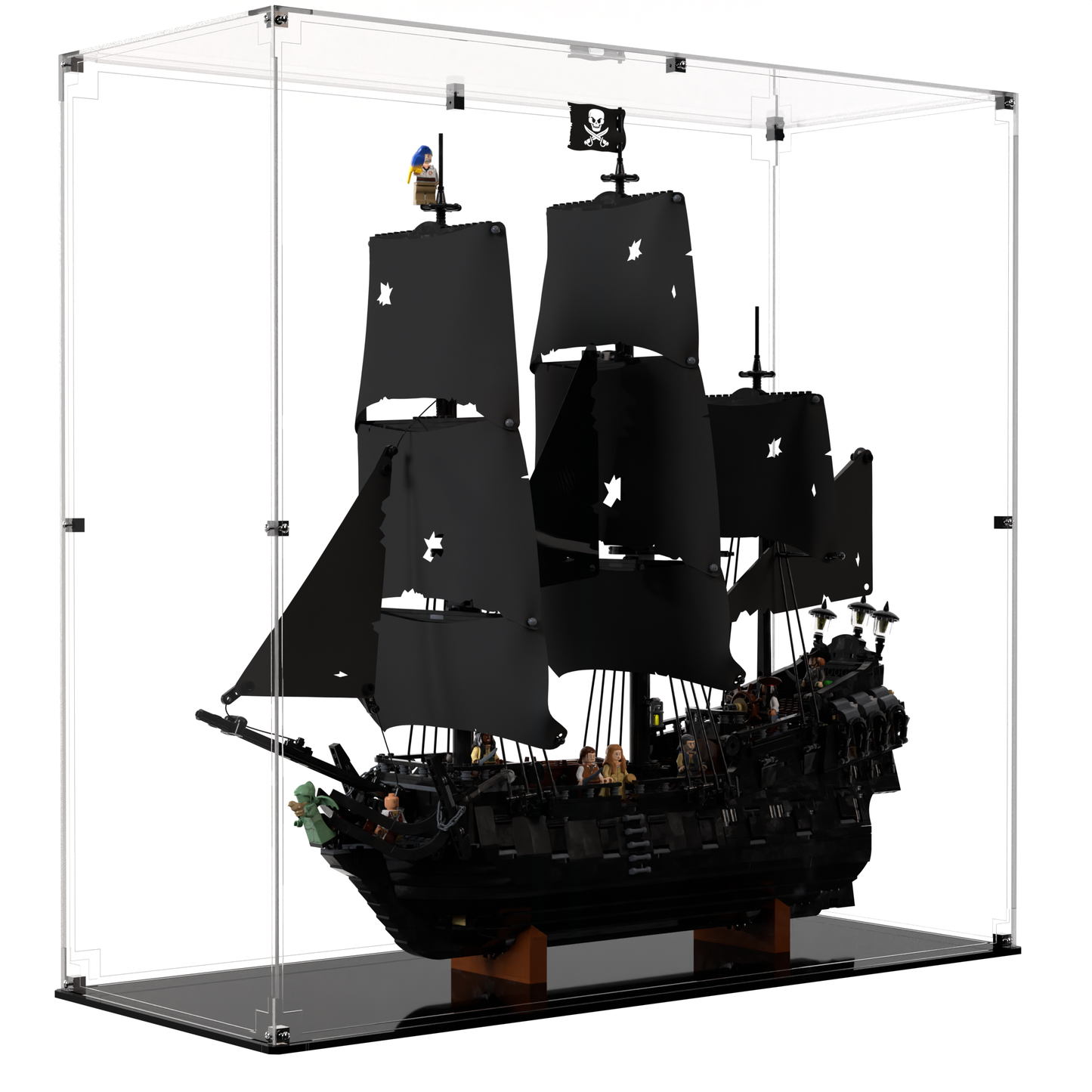 Display Case For LEGO Icons Captain Jack Sparrow's Pirate Ship 10365