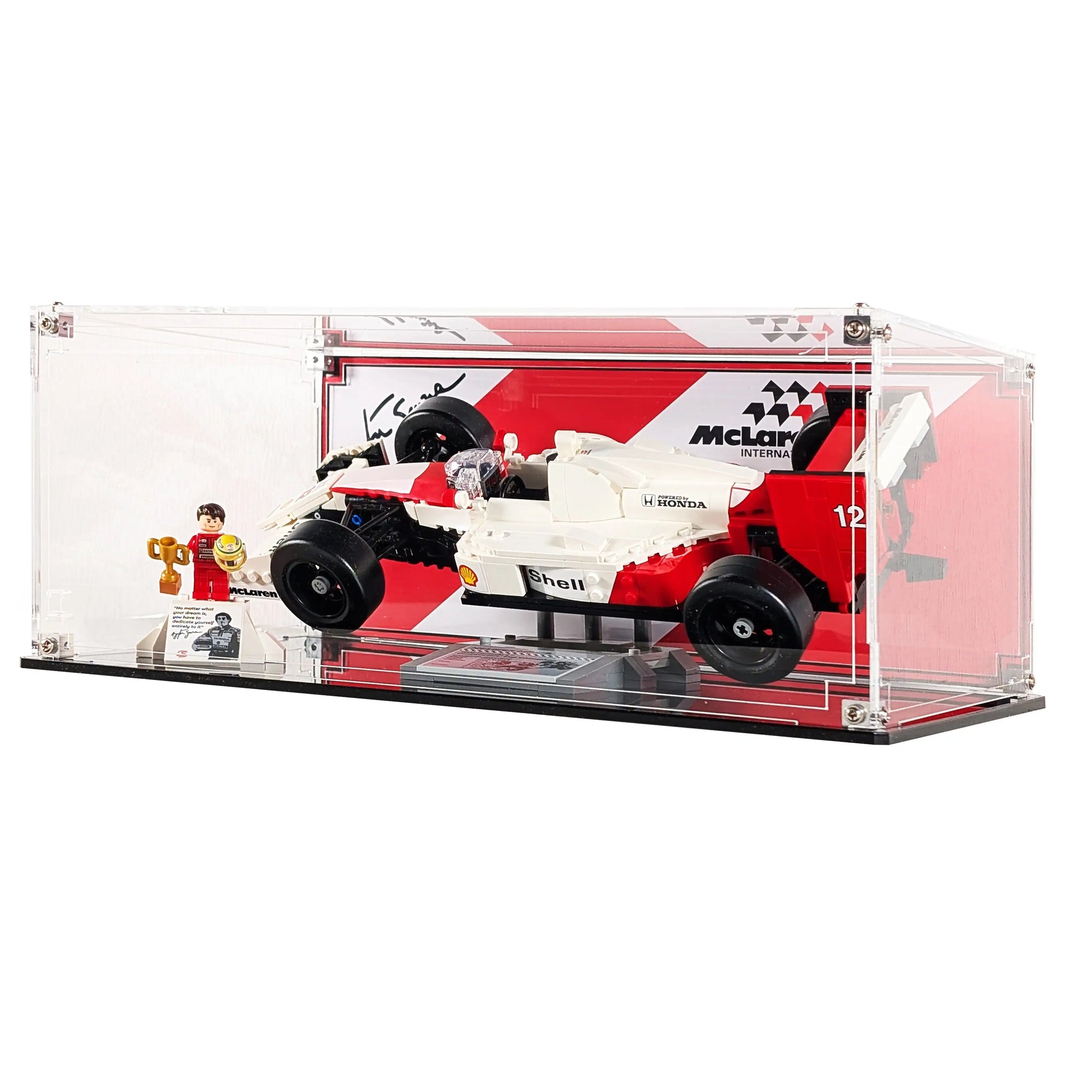 Display Case For LEGO® Icons McLaren MP4/4 & Ayrton Senna 10330