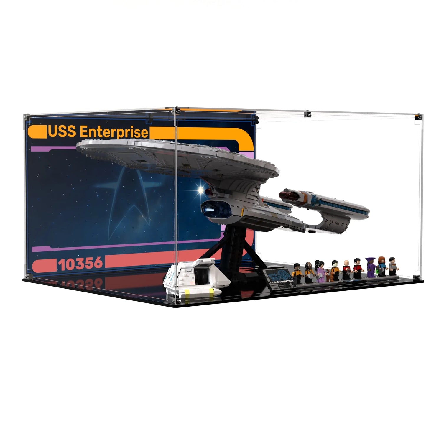 Display Case For LEGO Icons Star Trek: U.S.S. Enterprise NCC-1701-D™ 10356