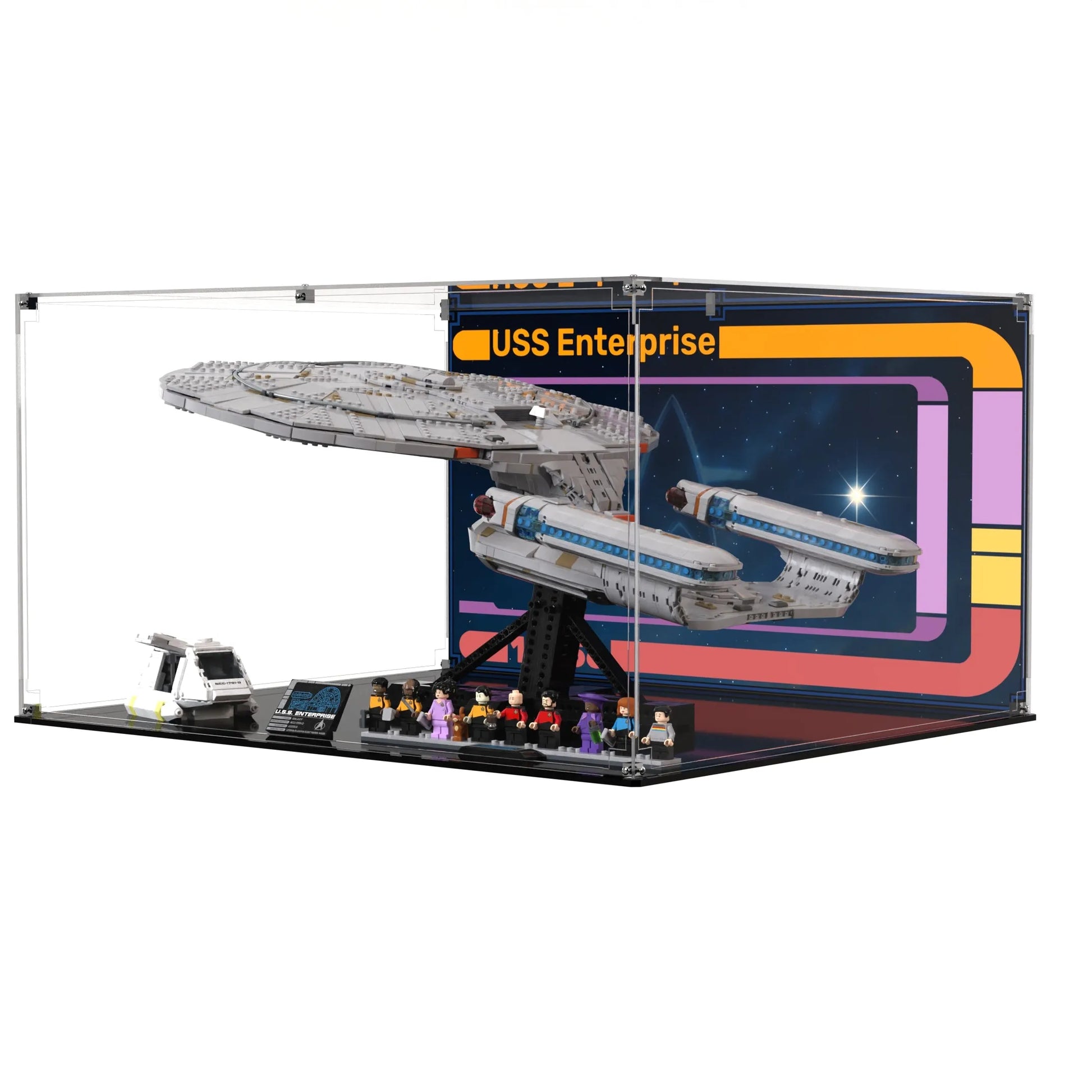 Display Case For LEGO Icons Star Trek: U.S.S. Enterprise NCC-1701-D™ 10356