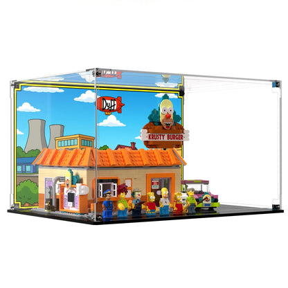 Display Case For LEGO Icons The Simpsons Krusty Burger 10352
