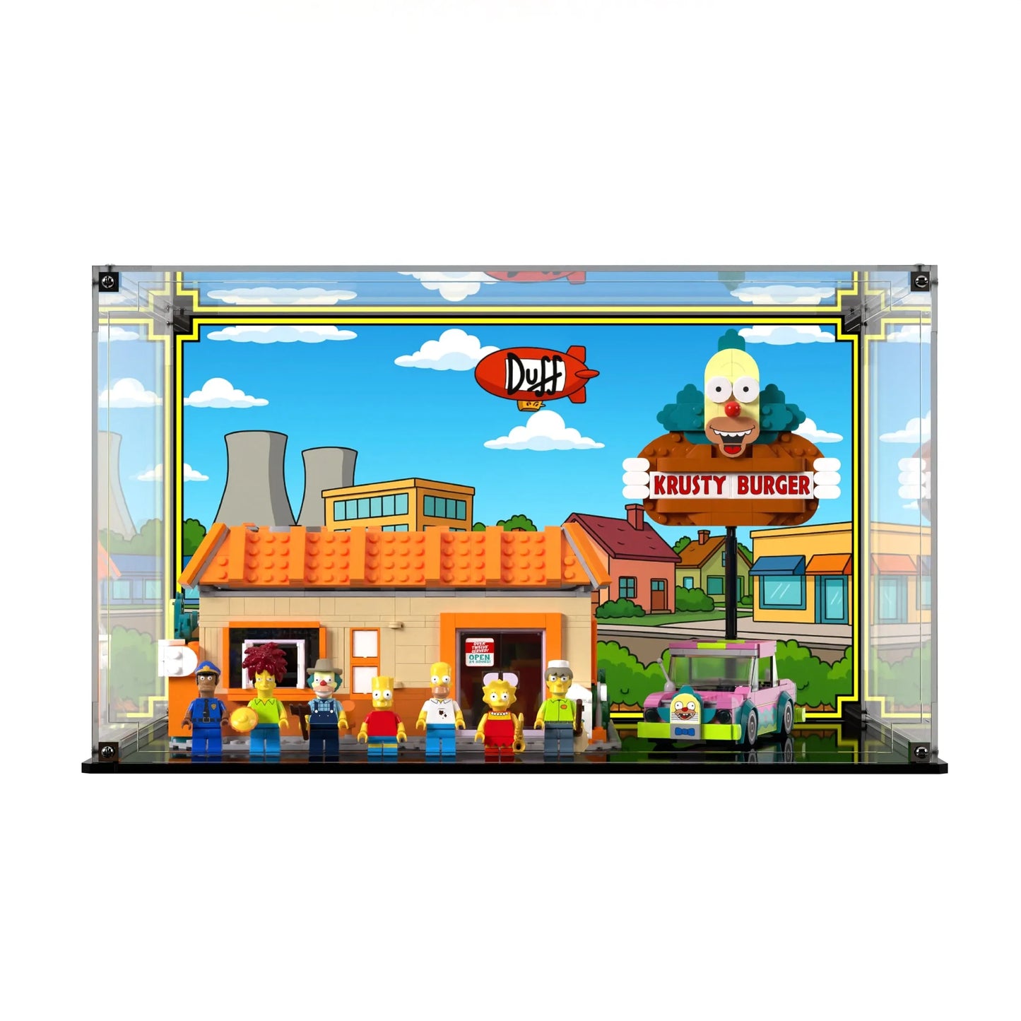 Display Case For LEGO Icons The Simpsons Krusty Burger 10352