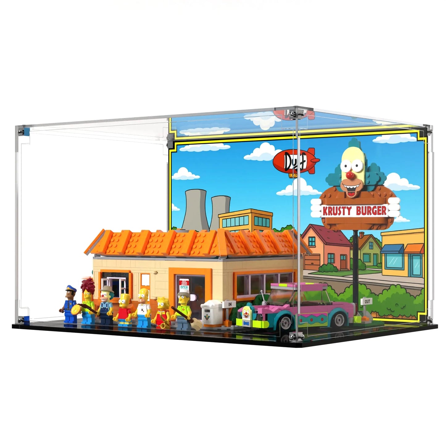 Display Case For LEGO Icons The Simpsons Krusty Burger 10352