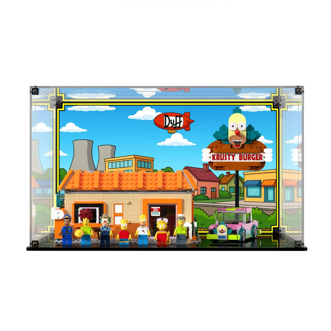 Display Case For LEGO Icons The Simpsons Krusty Burger 10352