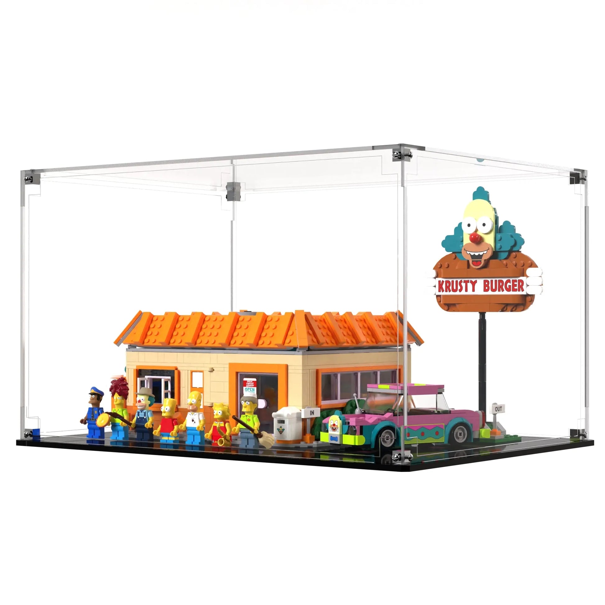 Display Case For LEGO Icons The Simpsons Krusty Burger 10352