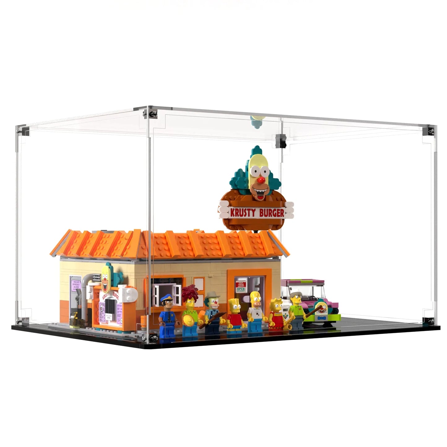 Display Case For LEGO Icons The Simpsons Krusty Burger 10352