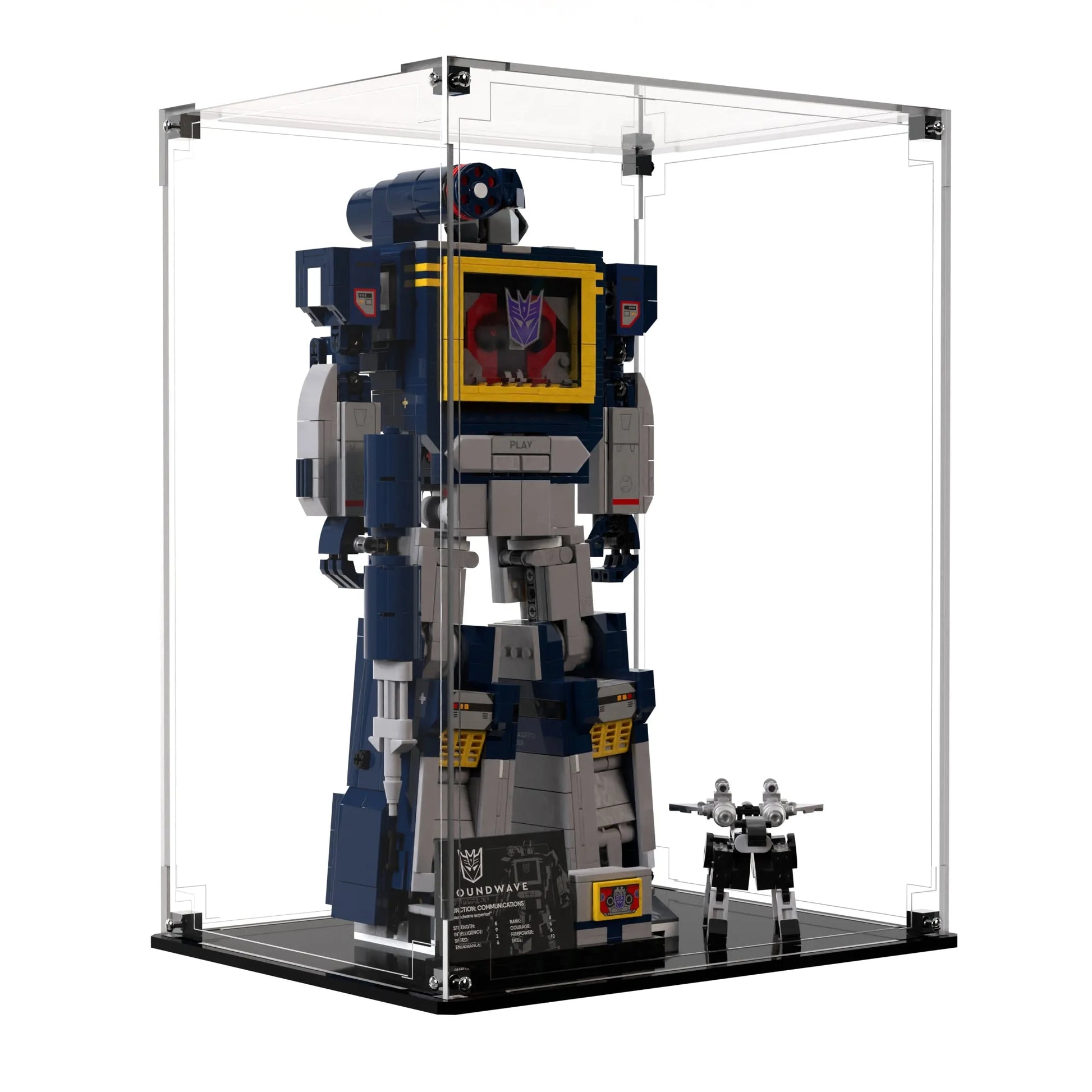 Display Case For LEGO Icons Transformers: Soundwave 10358