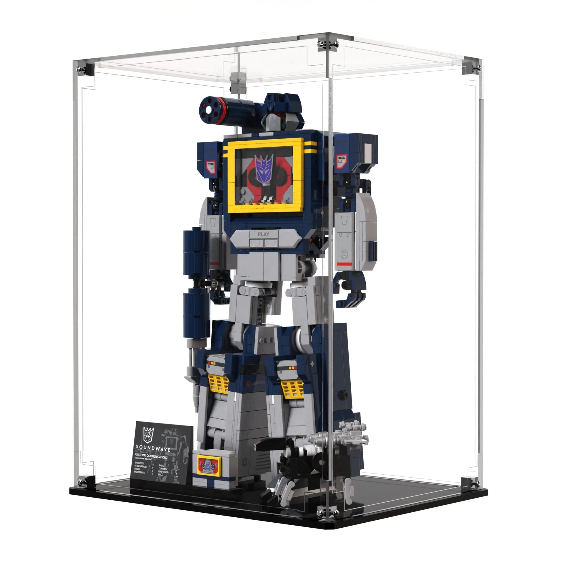 Display Case For LEGO Icons Transformers: Soundwave 10358