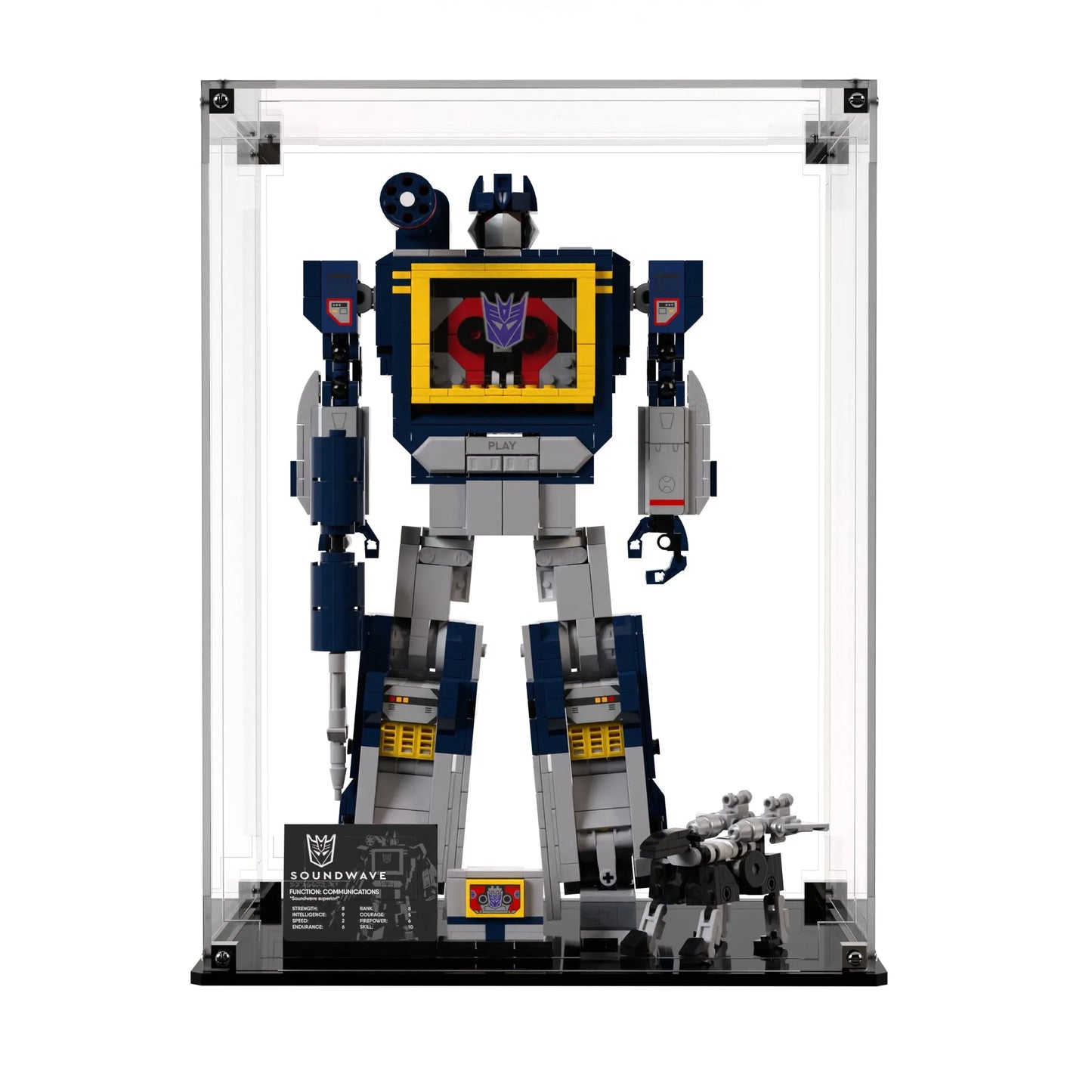 Display Case For LEGO Icons Transformers: Soundwave 10358