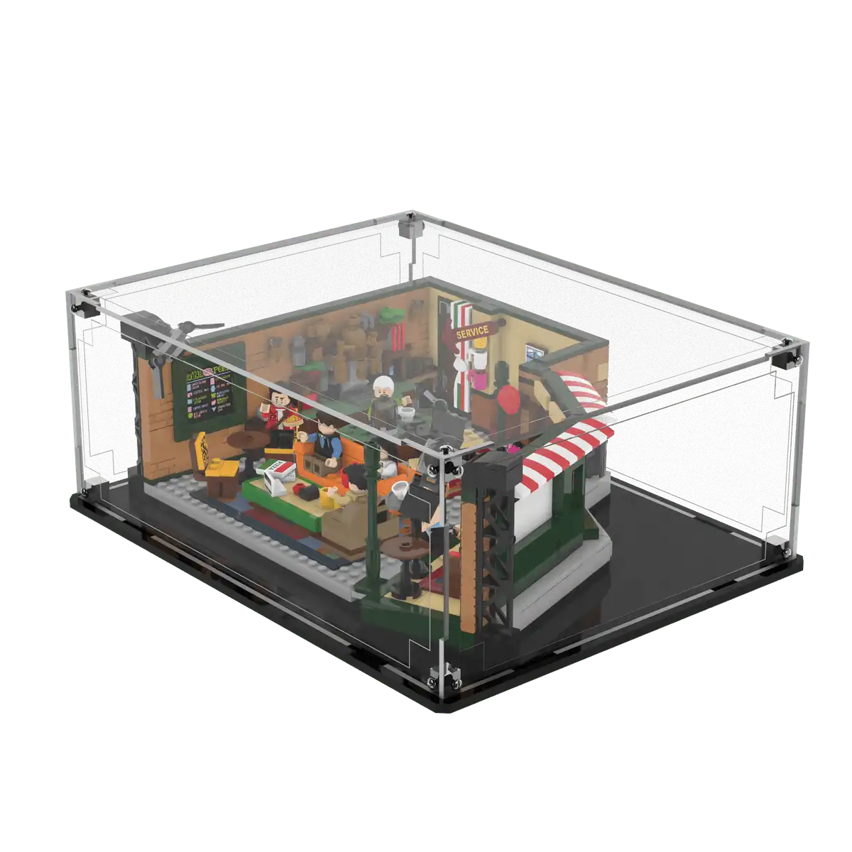 Display Case For LEGO® Ideas Friends Central Perk 21319