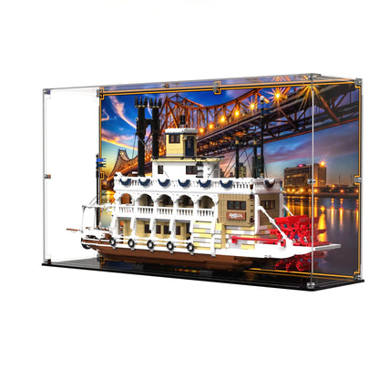 Display Case For LEGO® Ideas River Steamboat 21356