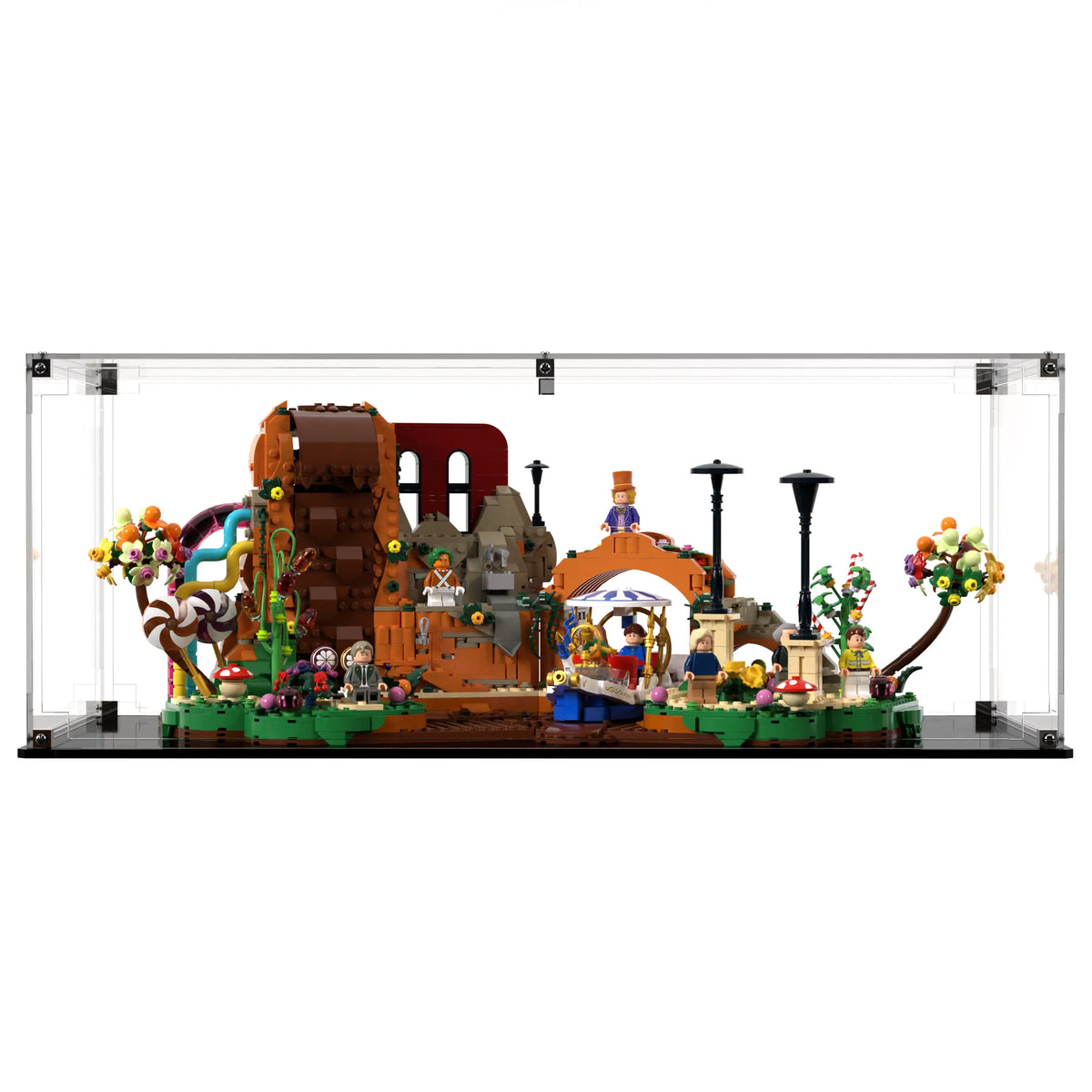 Display Case For LEGO Ideas Willy Wonka & The Chocolate Factory 21360