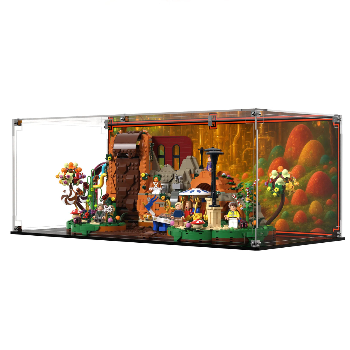 Display Case For LEGO Ideas Willy Wonka & The Chocolate Factory 21360
