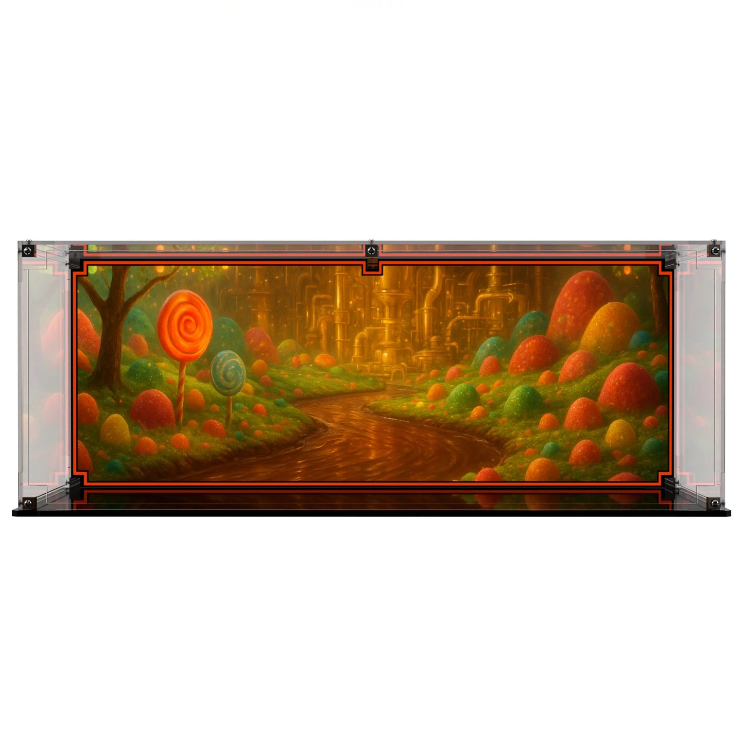 Display Case For LEGO Ideas Willy Wonka & The Chocolate Factory 21360