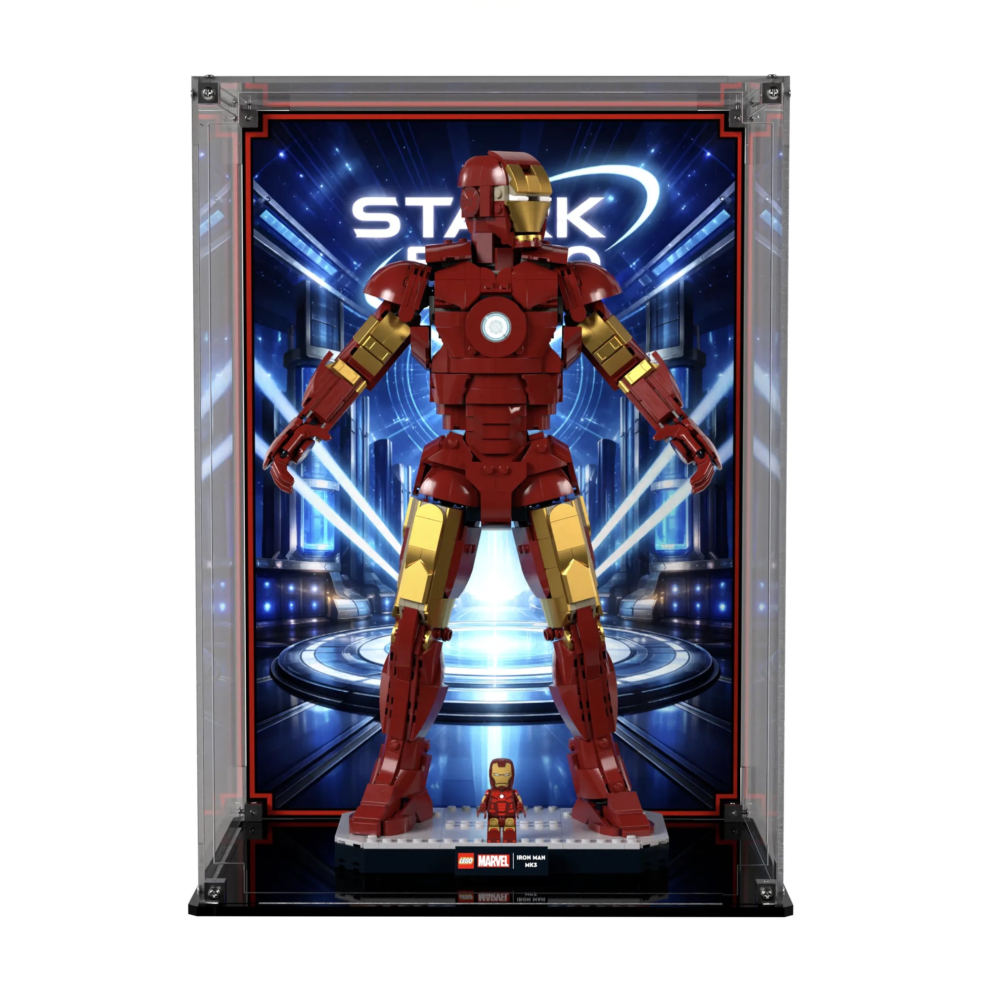 Display Case For LEGO Iron Man Mark 3 Collectors' Edition 76344